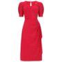 Shelly Dress In Red Ditzy Dot Vintage 1940s Style, thumbnail 1 of 2