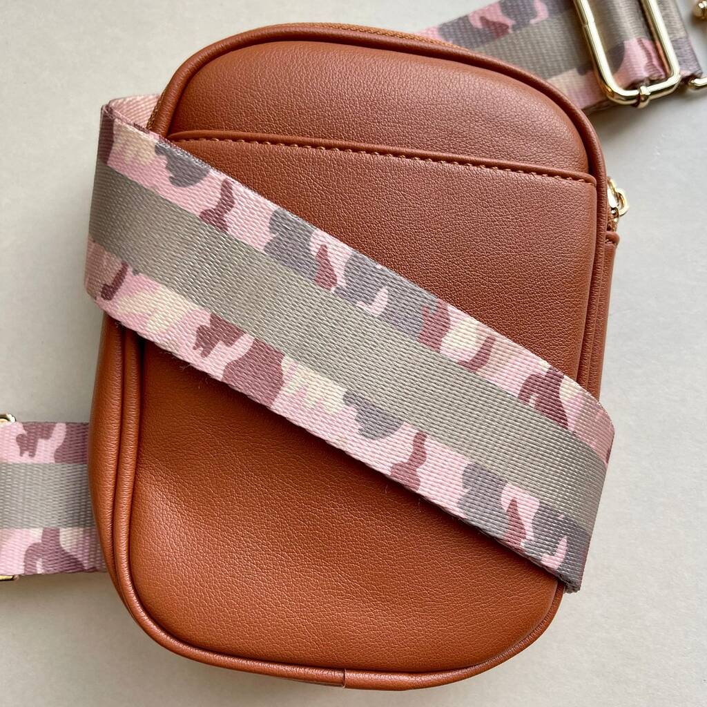 Colour Stripe Camouflage Bag Strap In Pink By Nest Gifts