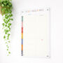 Multi Coloured Personalised Meal Planner, Acrylic Whiteboard, thumbnail 2 of 7
