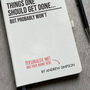 Personalised A5 Things One Should Get Done Notebook, thumbnail 2 of 3