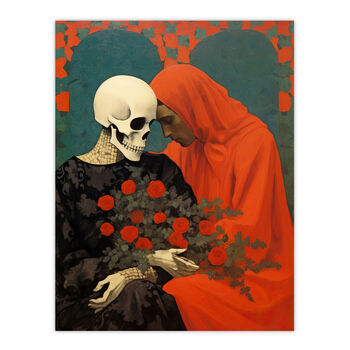 Til Death Do Us Part And Beyond Gothic Wall Art Print, 6 of 6