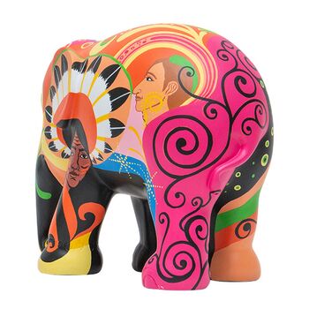 'Psycho' Hand Painted Limited Edition 15cm Elephant, 9 of 12