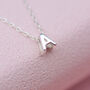 Personalised Silver Slider Initial Charm Necklace, thumbnail 4 of 7