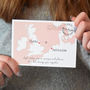 Europe Map Wedding Invitation, thumbnail 1 of 5