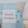 Special Grandma Cushion   Blue And Pink, thumbnail 4 of 11
