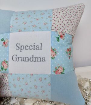 Special Grandma Cushion   Blue And Pink, 4 of 11