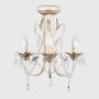 Three Light Candle Style Chandelier Set Of Two, thumbnail 4 of 4