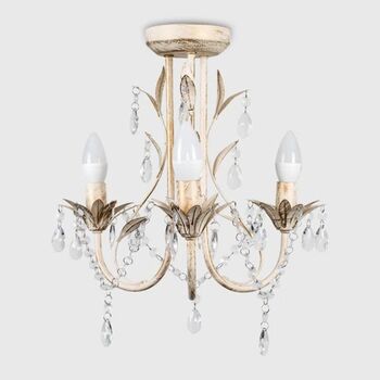 Three Light Candle Style Chandelier Set Of Two, 4 of 4