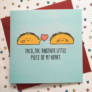 Funny Wedding Anniversary Card Taco Lover, 3 of 4