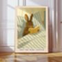 Bunny Rabbit 'just one more chapter' Art Print, thumbnail 1 of 4