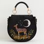 Fable Deer And Moon Embroidered Saddle Bag, thumbnail 1 of 7