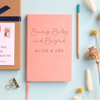 Bump, Baby And Beyond Personalised Notebook Journal, 10 of 12