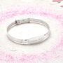 Personalised Sterling Silver Christening Baby Bangle, thumbnail 2 of 5