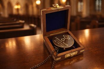 Personalised Baptism Keepsake Bronze Compass, 6 of 10