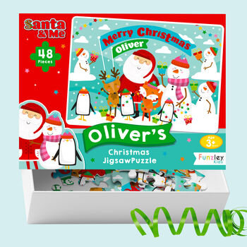 Personalised Santa And Me Jigsaw Puzzle, 6 of 11