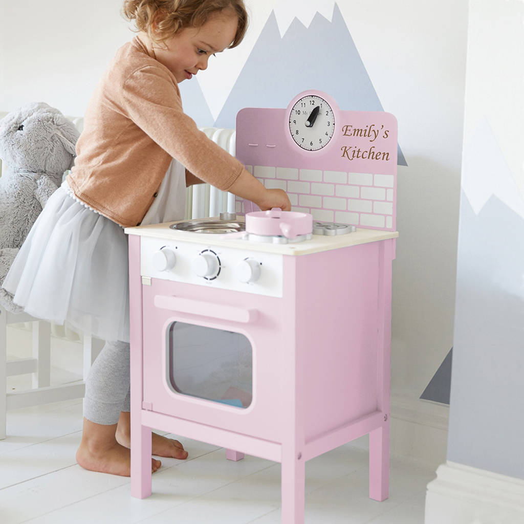 Personalised Pink Retro Play Kitchen By My 1st Years