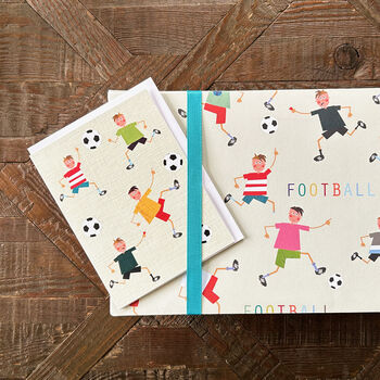 Football Gift Wrapping Paper Two Sheets, 5 of 5