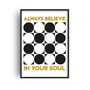 Always Believe In Your Soul 1980's Music Giclée Art Print, thumbnail 2 of 3