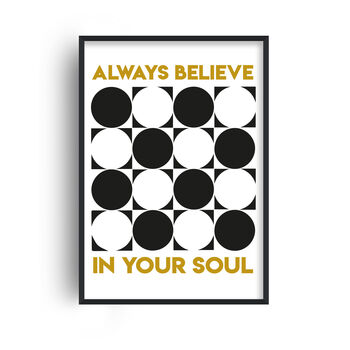 Always Believe In Your Soul 1980's Music Giclée Art Print, 2 of 3