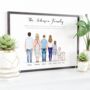 Personalised Family Picture With Pets, Family Print, thumbnail 1 of 12