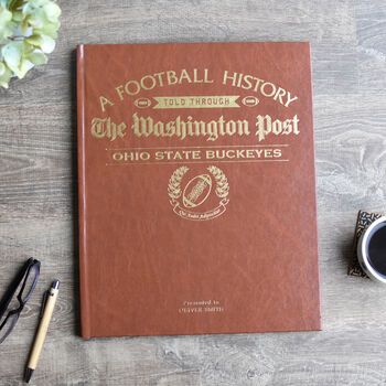 Ohio State Buckeyes College Football Personalised Gift Newspaper History Book, 7 of 12