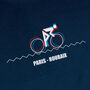 Paris Roubaix Cycling Navy Long Sleeve Top, thumbnail 2 of 5