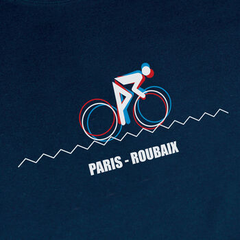 Paris Roubaix Cycling Navy Long Sleeve Top, 2 of 5