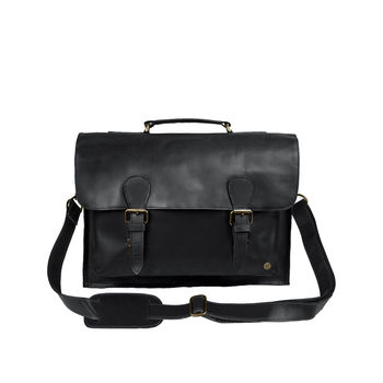 Personalised Leather Classic Messenger Satchel, 4 of 12
