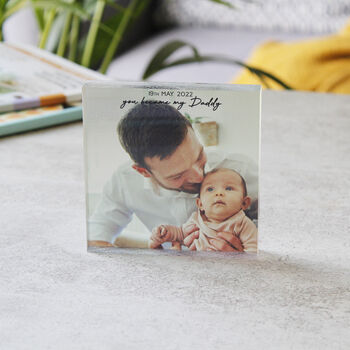First Father's Day Free Standing Photograph Block, 4 of 10