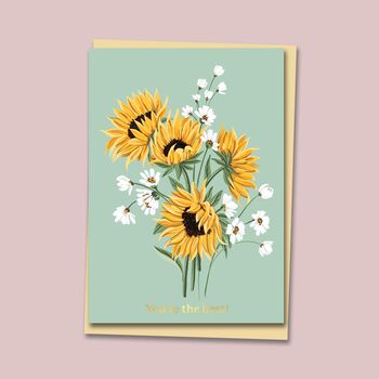 You're The Best Thank You Gold Foil Card, 2 of 2