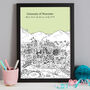 Personalised Worcester Graduation Gift Print, thumbnail 3 of 9