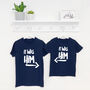 It Was Him/Her! Sibling Rivalry Babygrow And Tee Set, thumbnail 1 of 8