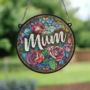 Mum Stained Glass Effect Suncatcher, thumbnail 2 of 7