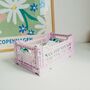 Mini Coloured Scandi Stackable Storage Crate, thumbnail 3 of 10