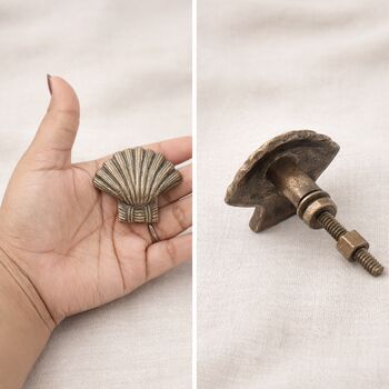 Ocean Inspired Brass Seashell Knob, 5 of 8
