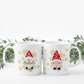 Cheeky Bum Santa Gonk Christmas Mug, 2 of 5