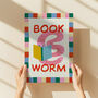 Book Worm Nursery Kids Playroom Print, thumbnail 3 of 5