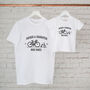 Personalised Father And Child Bike Ride T Shirt Set, thumbnail 3 of 4