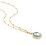Barcelona March Birthstone Necklace Blue Topaz, thumbnail 4 of 5