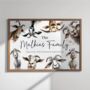 Custom Goat Family Print With Name, thumbnail 3 of 5