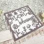 Personalised Acrylic Wedding Card Keepsake Gift Mr And Mrs, thumbnail 6 of 7