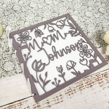 Personalised Acrylic Wedding Card Keepsake Gift Mr And Mrs, 6 of 7