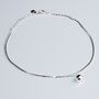 Sterling Silver Simple Double Chain Anklet, thumbnail 1 of 3