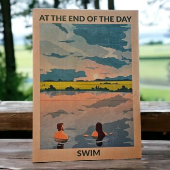 At The End Of The Day Swimming Print, 2 of 4