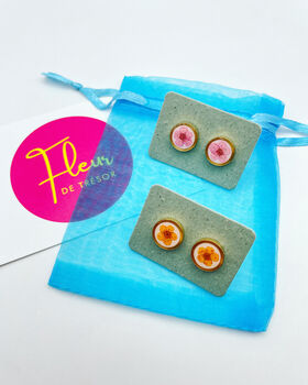 Mini Disco Stud Earrings With Colourful Glitter, 11 of 12