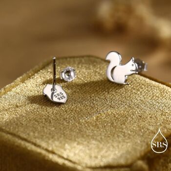 Mismatched Squirrel And Acorn Stud Earrings, 2 of 12