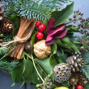 Fresh Classic Traditional Christmas Wreath, 4 of 7