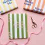 Personalised Striped Text Wrapping Paper, thumbnail 3 of 9