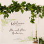 Foliage Wedding Welcome Sign In Frosted, thumbnail 3 of 8