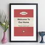 Please Leave By Nine Our Home Personalised Print Gift, thumbnail 2 of 11